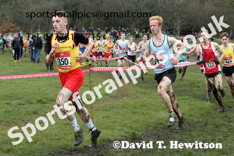 Senior boys, 2020 New Balance English Schools Champs., Sefton Park, Liverpool. Photo: David T. Hewitson/Sports for All Pics